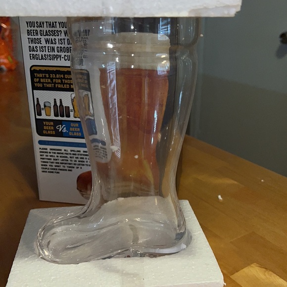 1 liter glass beer boot, - Picture 3 of 6